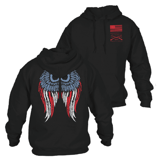 Grunt Style Women's Freedom Angel Hoodie - Black