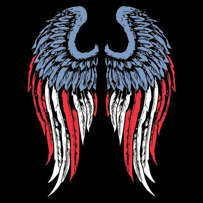 Grunt Style Women's Freedom Angel Hoodie - Black