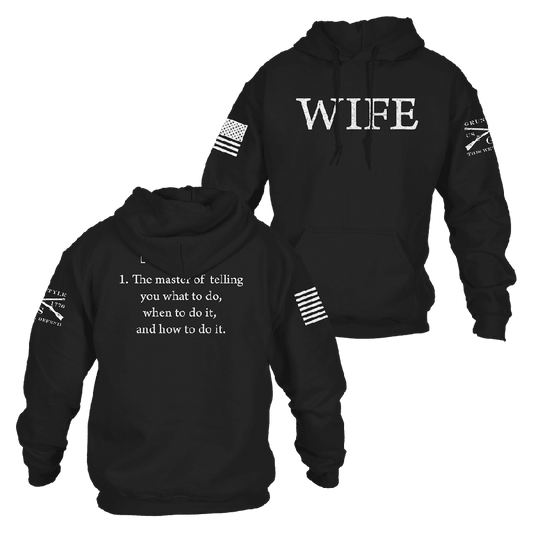 Grunt Style Women's Wife Defined Hoodie - Black
