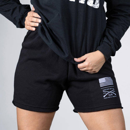 Grunt Style Women's R&R Fleece Shorts - Black