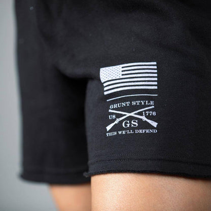 Grunt Style Women's R&R Fleece Shorts - Black