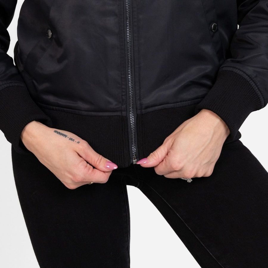 Grunt Style Women's Stealth Bomber Jacket - Black