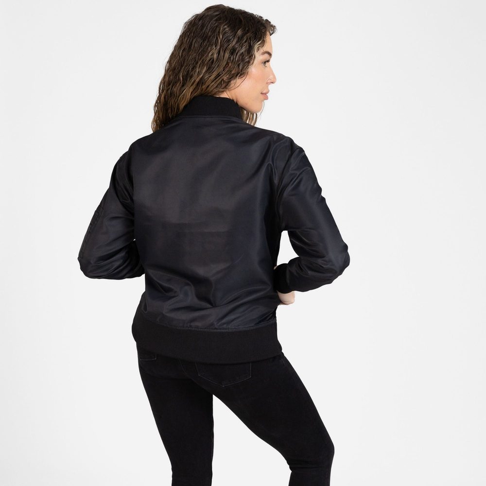 Grunt Style Women's Stealth Bomber Jacket - Black