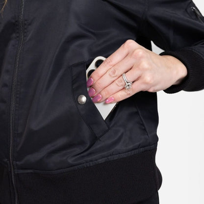 Grunt Style Women's Stealth Bomber Jacket - Black
