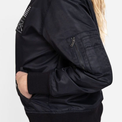 Grunt Style Women's Stealth Bomber Jacket - Black