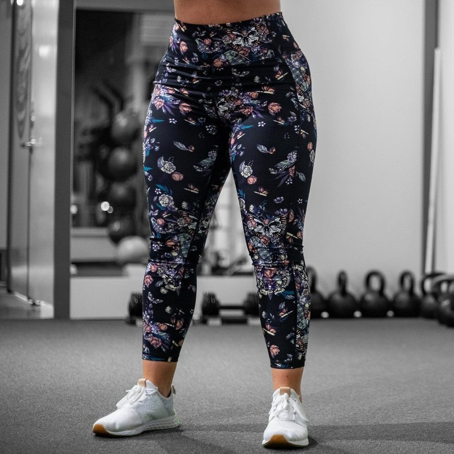 Grunt Style Women's Agility 7/8 High Waisted Leggings - Grenade Paradise