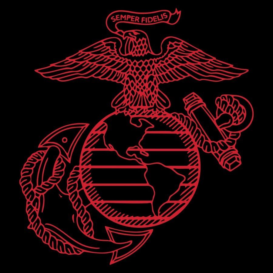 Grunt Style USMC - First To Fight T-Shirt - Black