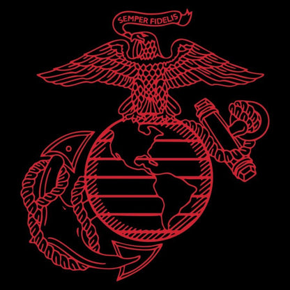 Grunt Style USMC - First To Fight T-Shirt - Black