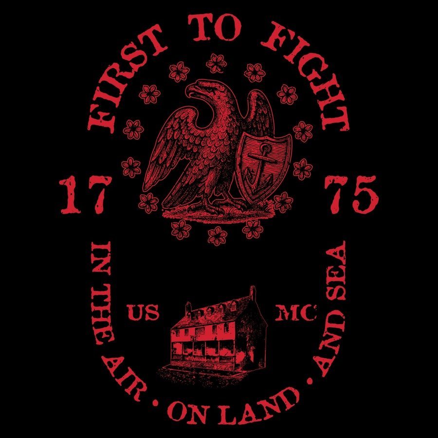 Grunt Style USMC - First To Fight T-Shirt - Black