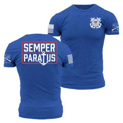 Grunt Style USCG - Semper Paratus T-Shirt - Royal