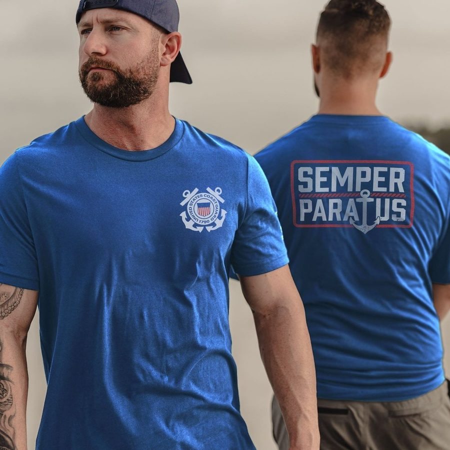 Grunt Style USCG - Semper Paratus T-Shirt - Royal
