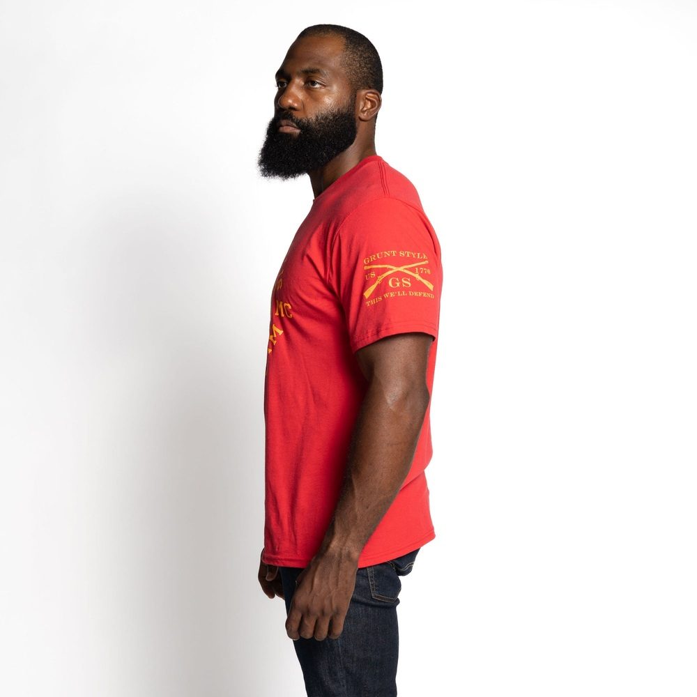 Grunt Style USMC - Toward Victory T-Shirt - Red
