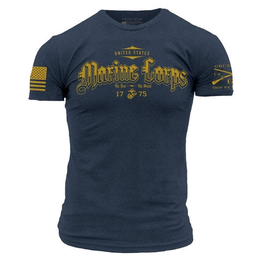 Grunt Style USMC - The Few. The Proud T-Shirt - Navy