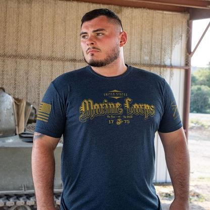 Grunt Style USMC - The Few. The Proud T-Shirt - Navy