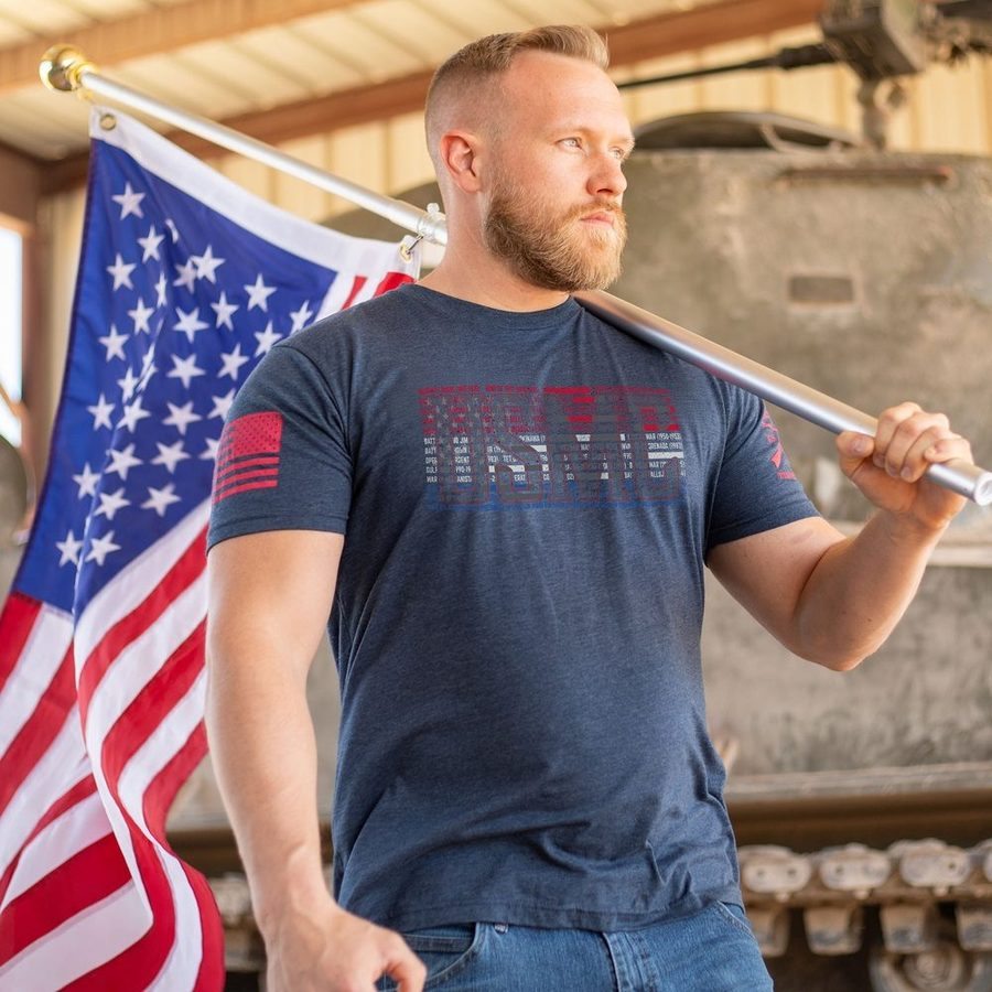 Grunt Style USMC - Through The Ages T-Shirt - Navy