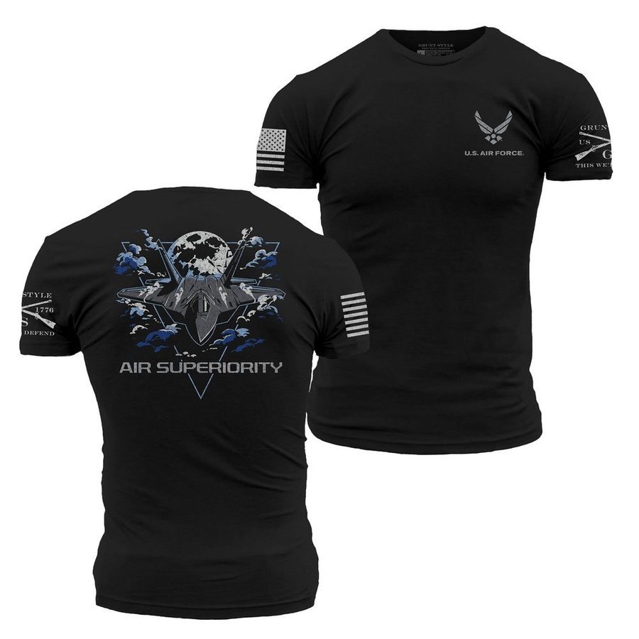 Grunt Style USAF - Air Superiority T-Shirt - Black