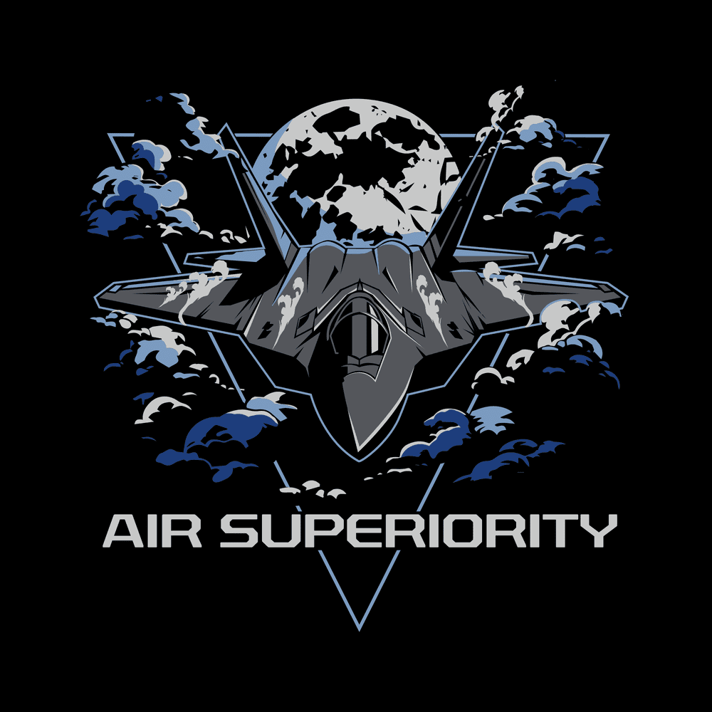 Grunt Style USAF - Air Superiority T-Shirt - Black