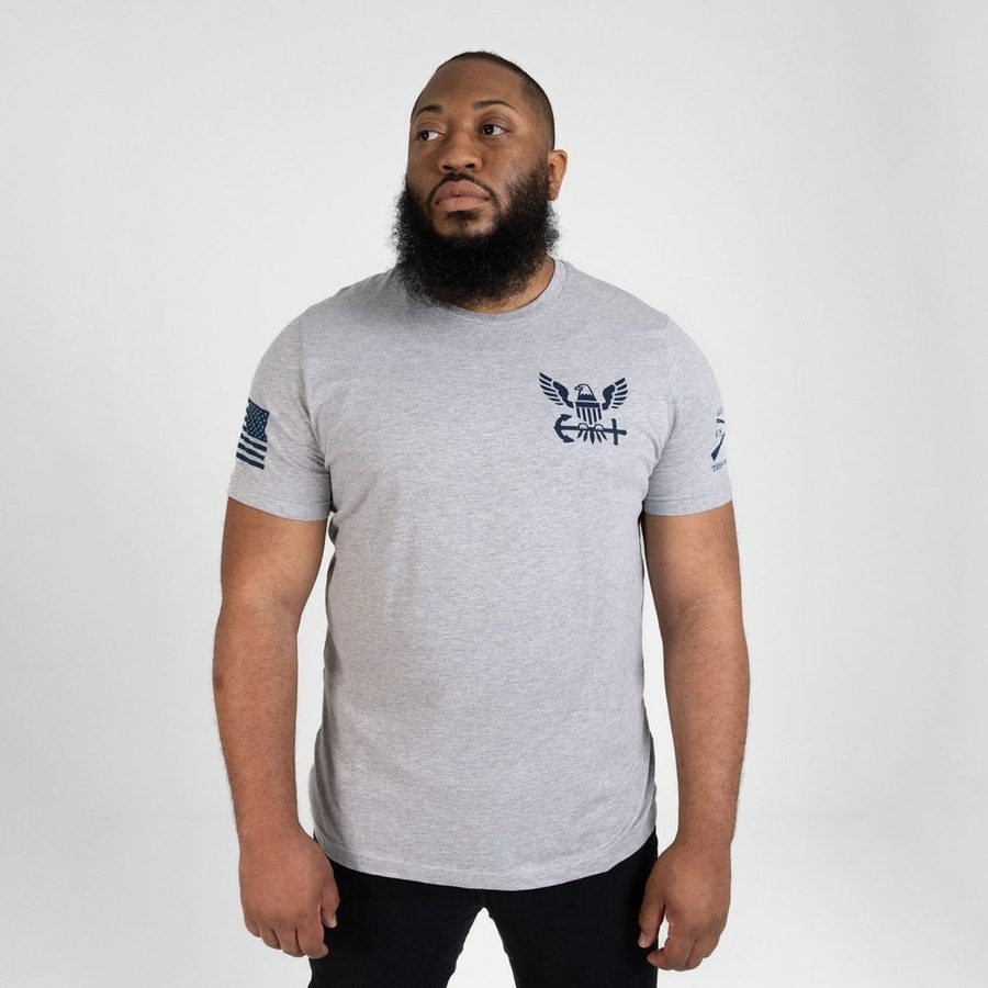 Grunt Style USN - Nautical Traveler T-Shirt - Athletic Heather