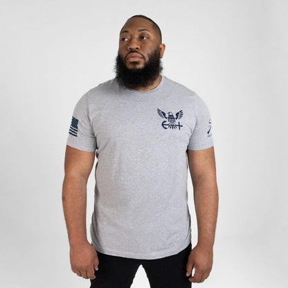 Grunt Style USN - Nautical Traveler T-Shirt - Athletic Heather