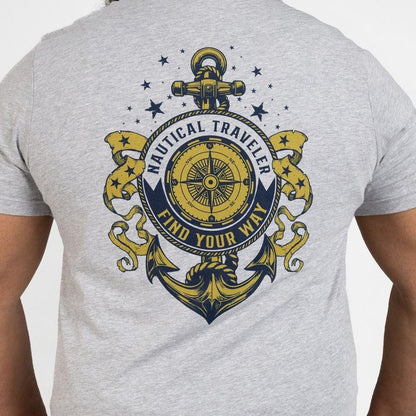 Grunt Style USN - Nautical Traveler T-Shirt - Athletic Heather