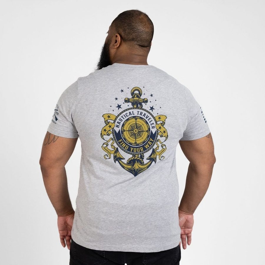 Grunt Style USN - Nautical Traveler T-Shirt - Athletic Heather