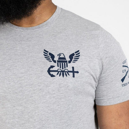 Grunt Style USN - Nautical Traveler T-Shirt - Athletic Heather
