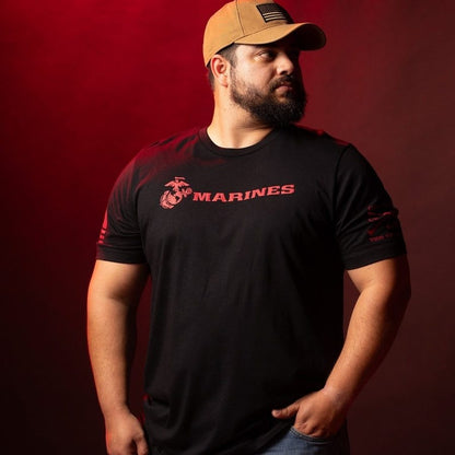 Grunt Style USMC - Lives Forever T-Shirt - Black