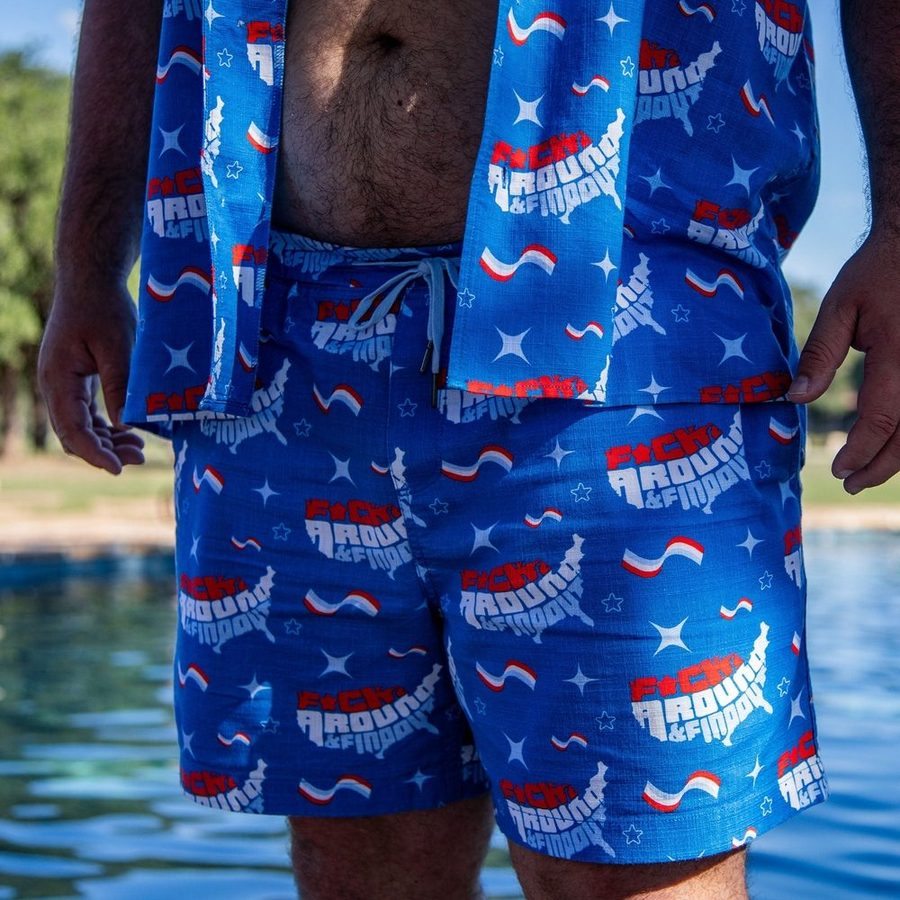 Grunt Style Getaway Casual Shorts - FAFO - Light Blue