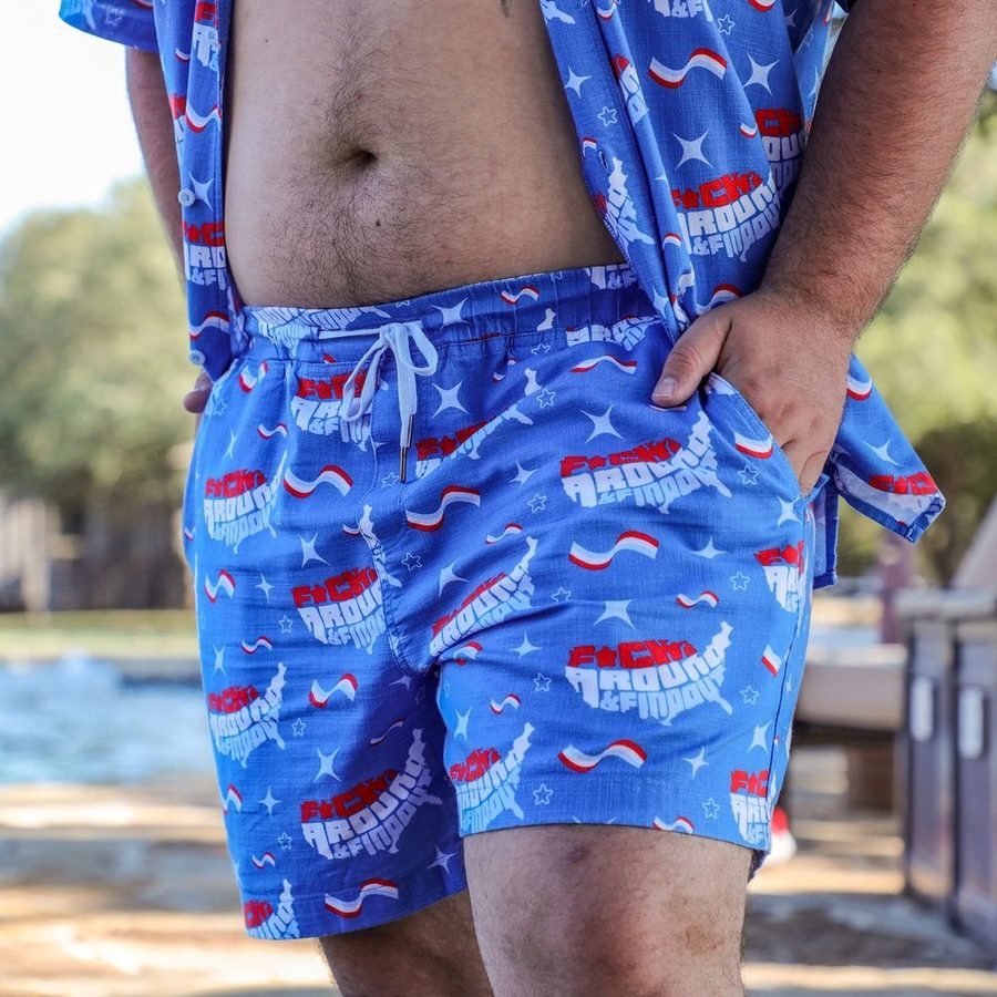 Grunt Style Getaway Casual Shorts - FAFO - Light Blue