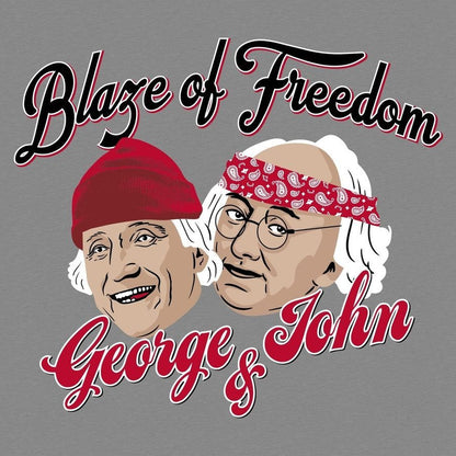 Grunt Style Blaze of Freedom T-Shirt - Dark Heather Gray
