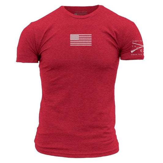 Grunt Style Freedom Flag T-Shirt - Red
