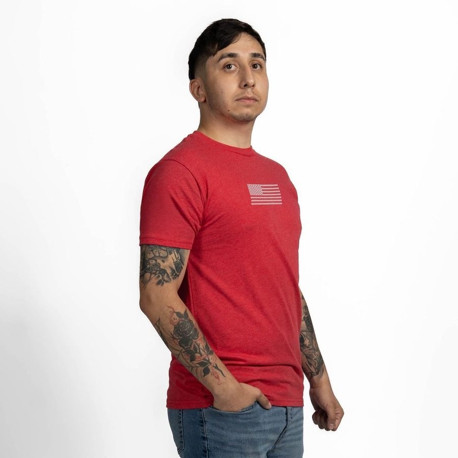 Grunt Style Freedom Flag T-Shirt - Red
