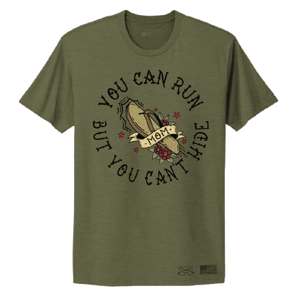 Grunt Style Women's You Can Run Boyfriend Fit T-Shirt - Military Green