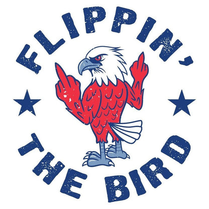 Grunt Style Women's Flippin' The Bird Boyfriend Fit T-Shirt - White