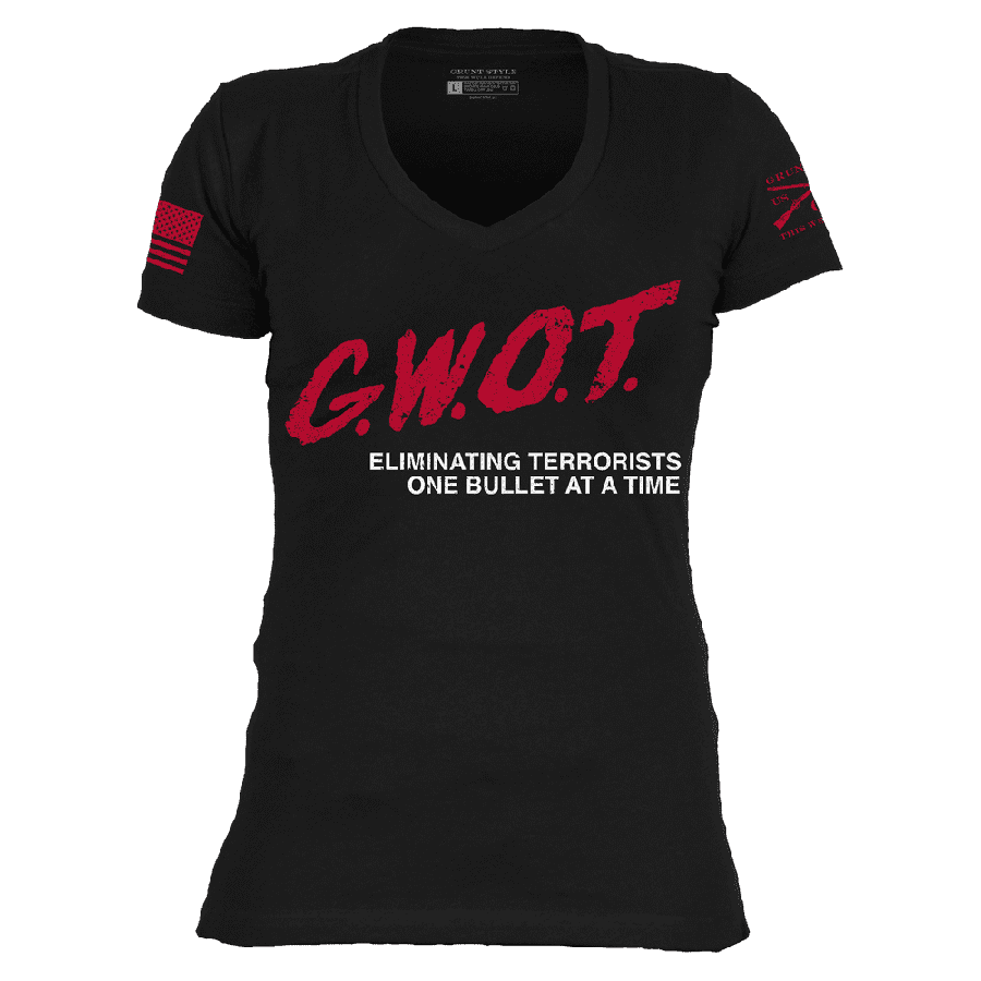 Grunt Style Women's G.W.O.T. V-Neck - Black