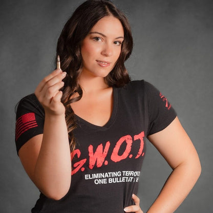 Grunt Style Women's G.W.O.T. V-Neck - Black