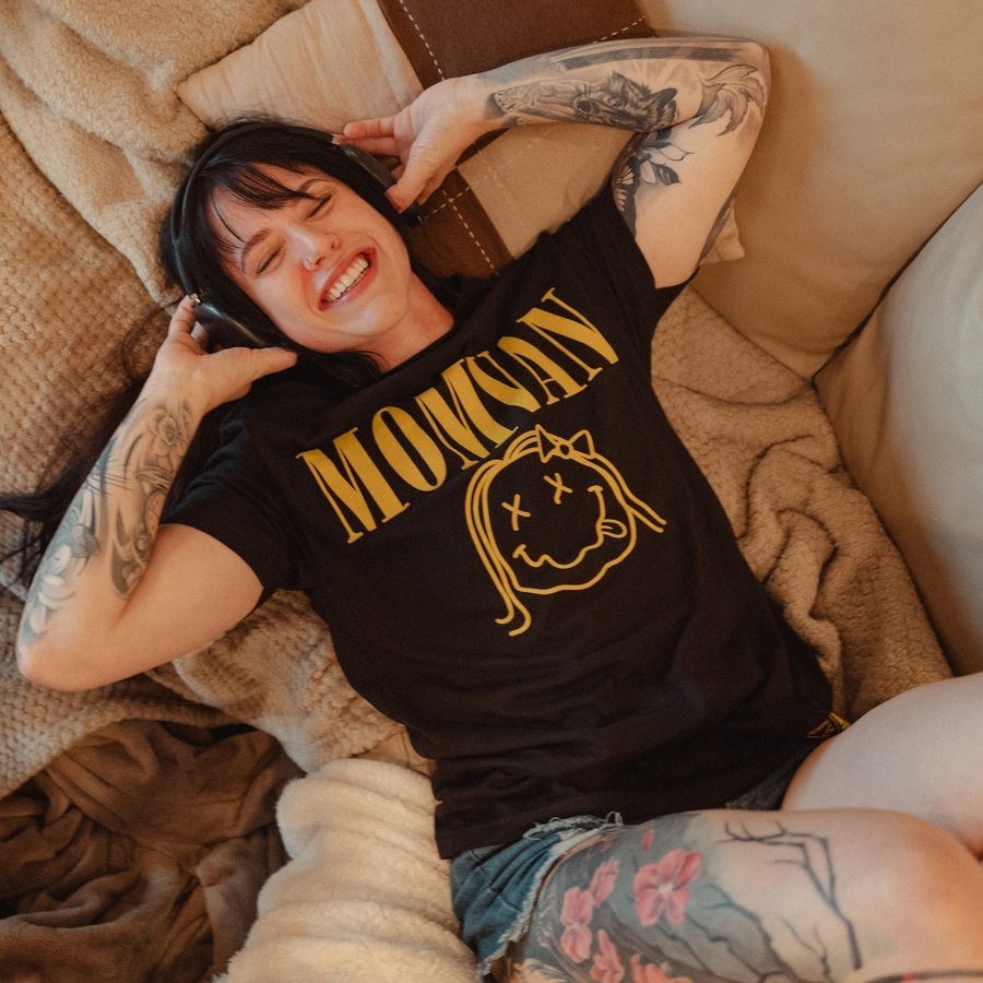 Grunt Style Women's MomVan Boyfriend Fit T-Shirt - Black