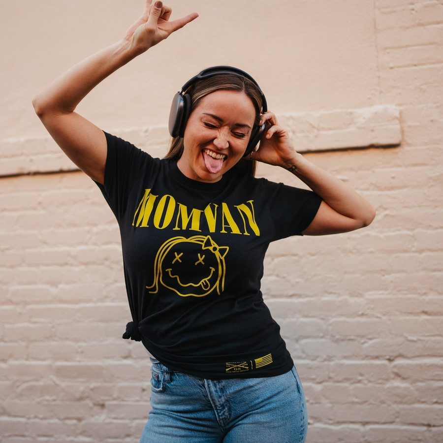 Grunt Style Women's MomVan Boyfriend Fit T-Shirt - Black
