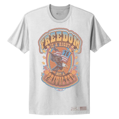 Grunt Style Women's Freedom Is A Right Boyfriend Fit T-Shirt -Sand