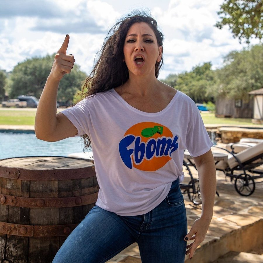 Grunt Style Women's F-Bomb Slouchy T-Shirt - White