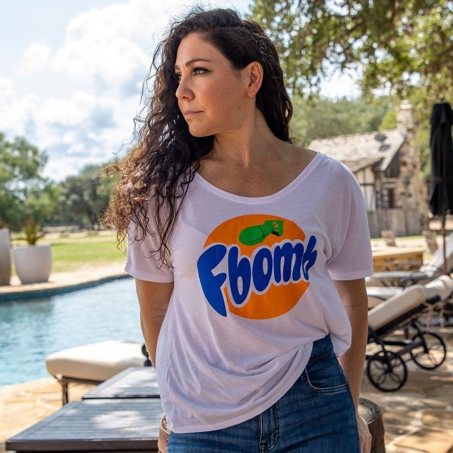 Grunt Style Women's F-Bomb Slouchy T-Shirt - White