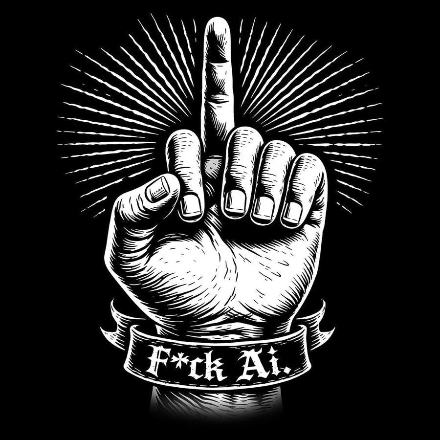 Grunt Style F*ck AI T-Shirt - Black