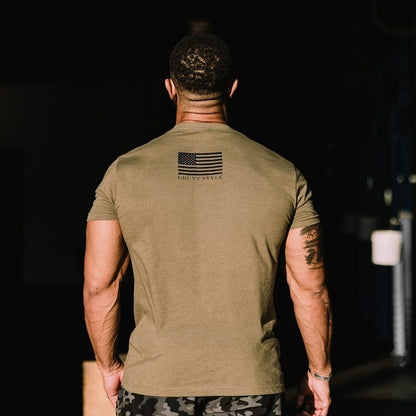 Grunt Style Evolution Of Man T-Shirt - Military Green