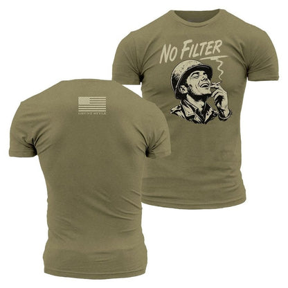 Grunt Style No Filter T-Shirt - Military Green