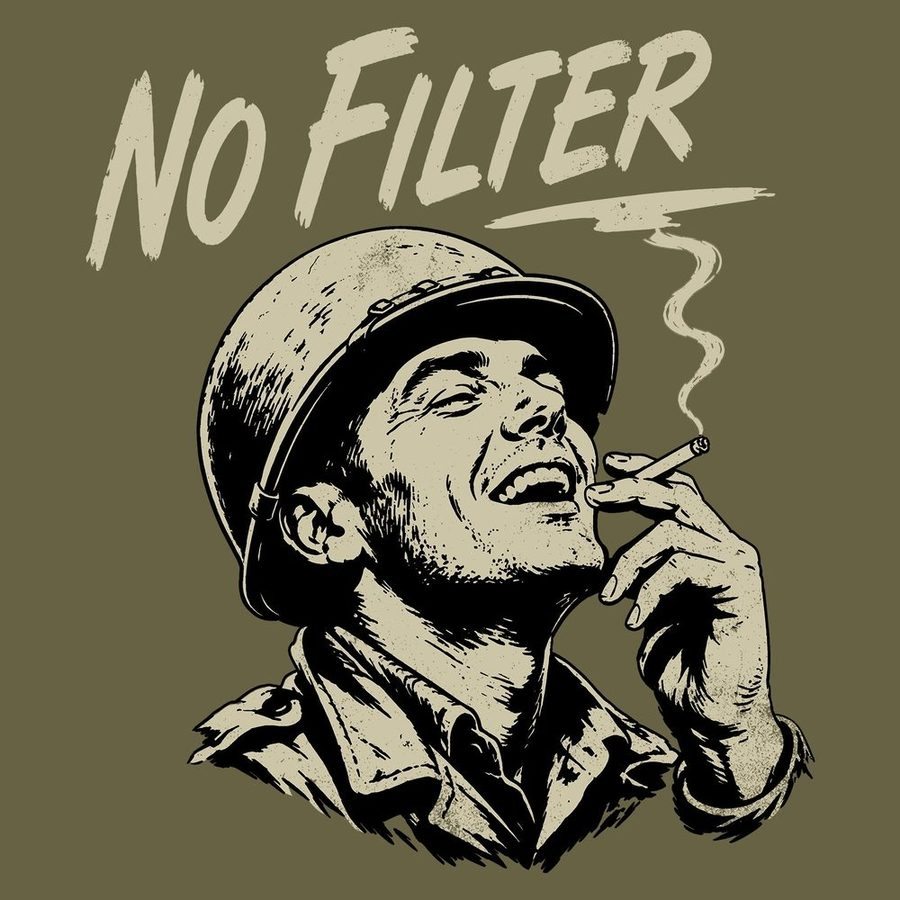 Grunt Style No Filter T-Shirt - Military Green
