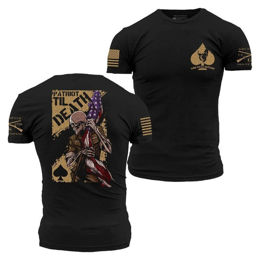 Grunt Style Patriot Til Death T-Shirt - Black