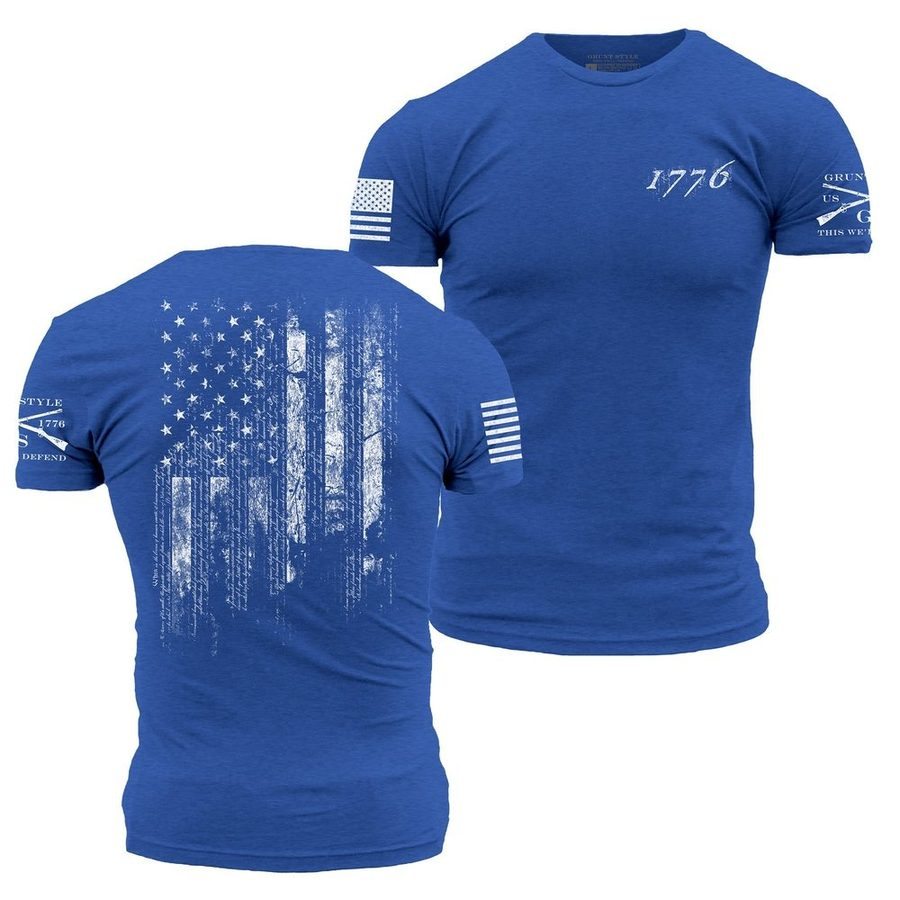Grunt Style 1776 Flag T-Shirt - Royal