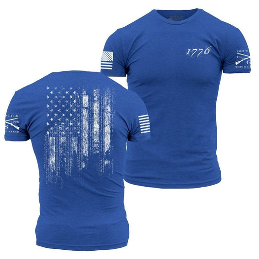 Grunt Style 1776 Flag T-Shirt - Royal