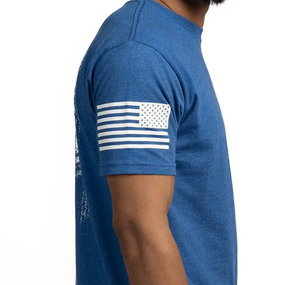 Grunt Style 1776 Flag T-Shirt - Royal
