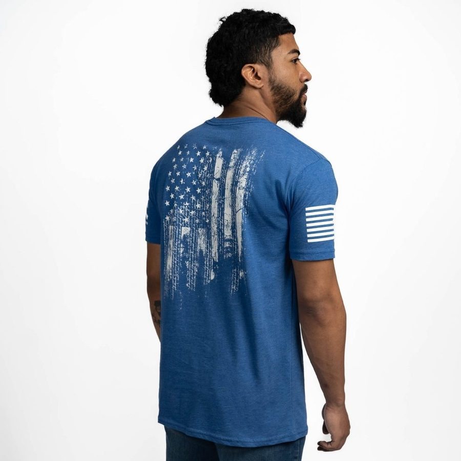 Grunt Style 1776 Flag T-Shirt - Royal